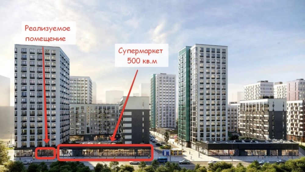Продажа торгового помещения ЖК 