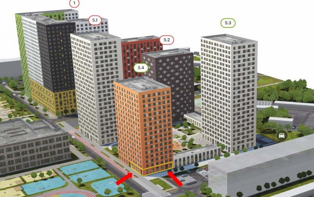 Продажа торгового помещения ЖК 