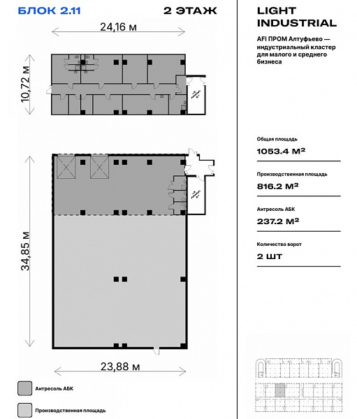 Продажа индустриальной недвижимости AFI Пром Алтуфьево