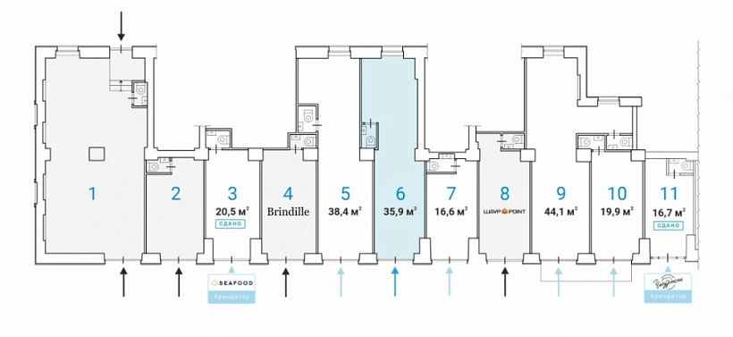 Продажа торгового помещения Жилое здание 