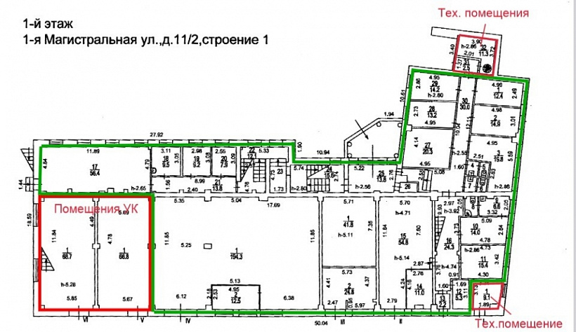 Аренда офиса Комплекс зданий «1-я Магистральная улица, 11/2 с1,2,3»