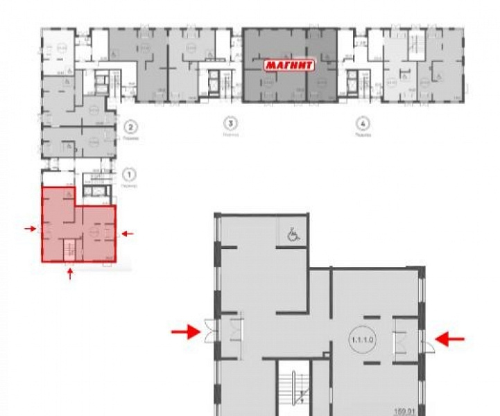 Аренда торгового помещения ЖК Олива