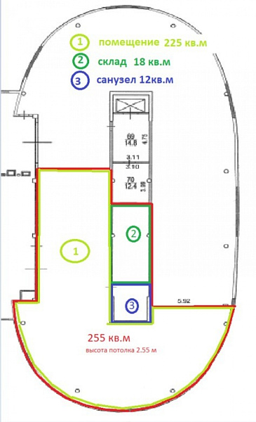 Аренда торгового помещения Административное здание 