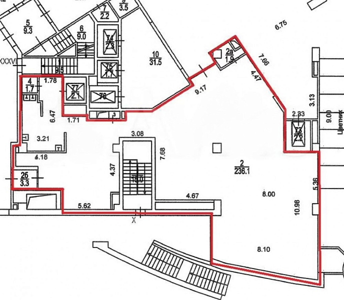 Аренда торгового помещения Гостиница Звезды Арбата