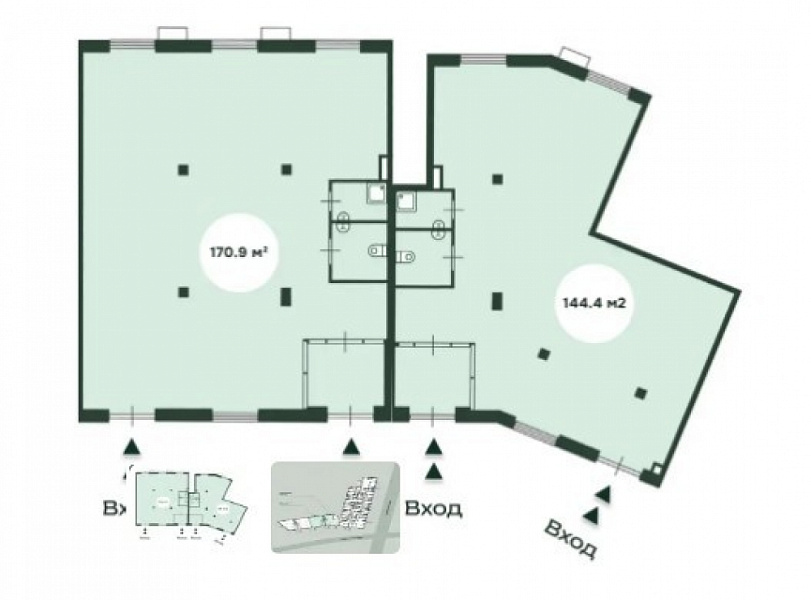 Продажа торгового помещения Бизнес-парк «XL-1»