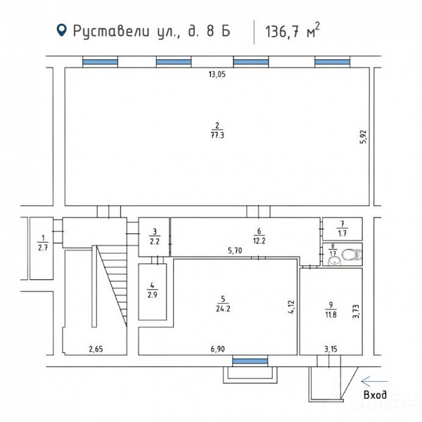 Продажа торгового помещения Жилое здание 