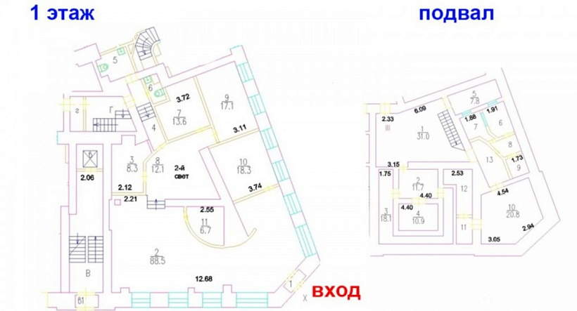 Аренда торгового помещения улица Пречистенка, 40/2с1