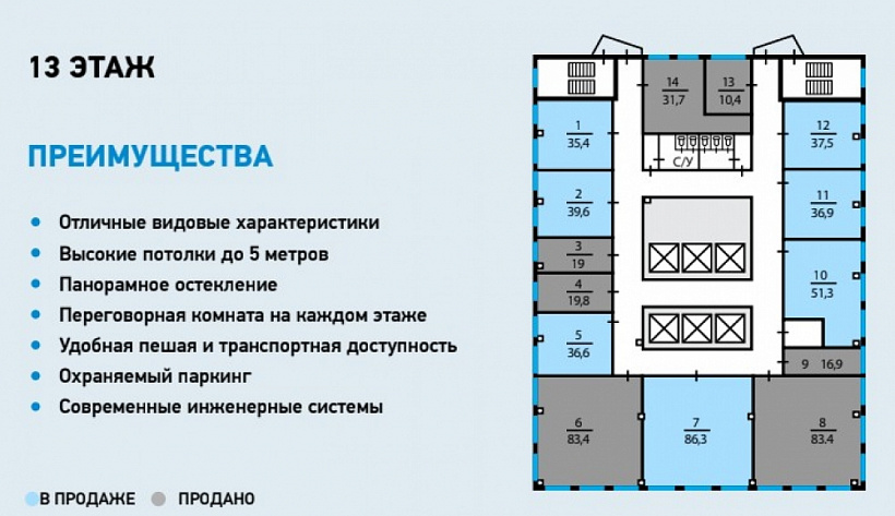 Продажа офиса БЦ 