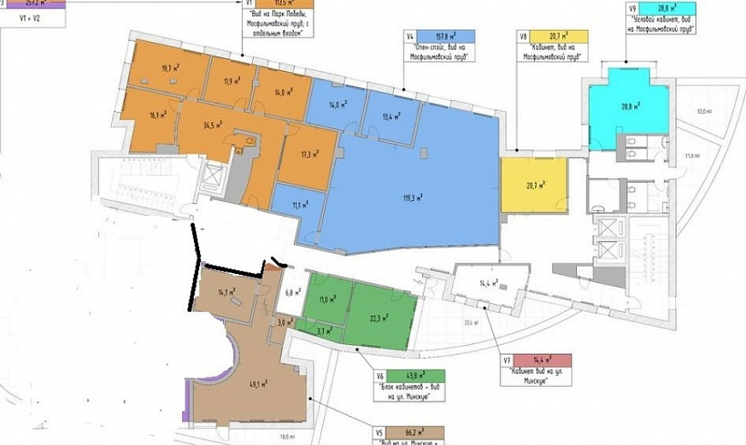 Аренда офиса Бизнес-центр «Кутузов Холл»