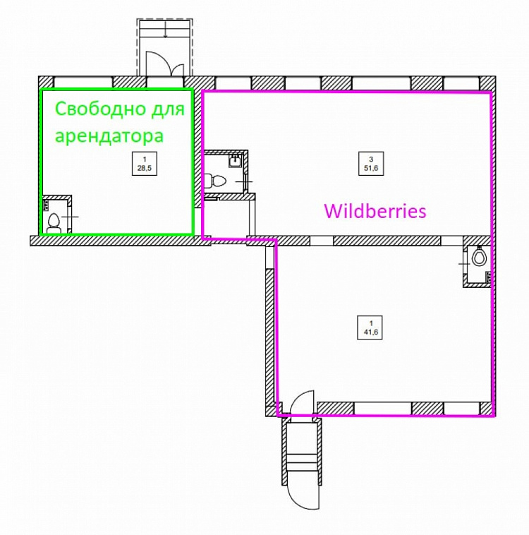 Аренда торгового помещения Жилой дом 
