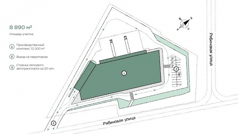 Аренда индустриальной недвижимости Парк Рябиновая