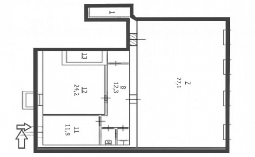 Аренда торгового помещения Жилое здание 