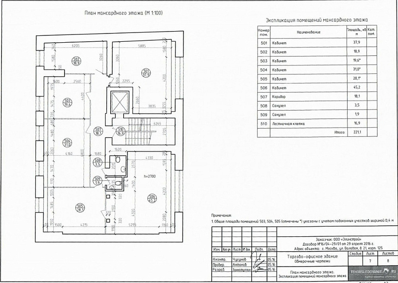 Аренда офиса Административное здание 