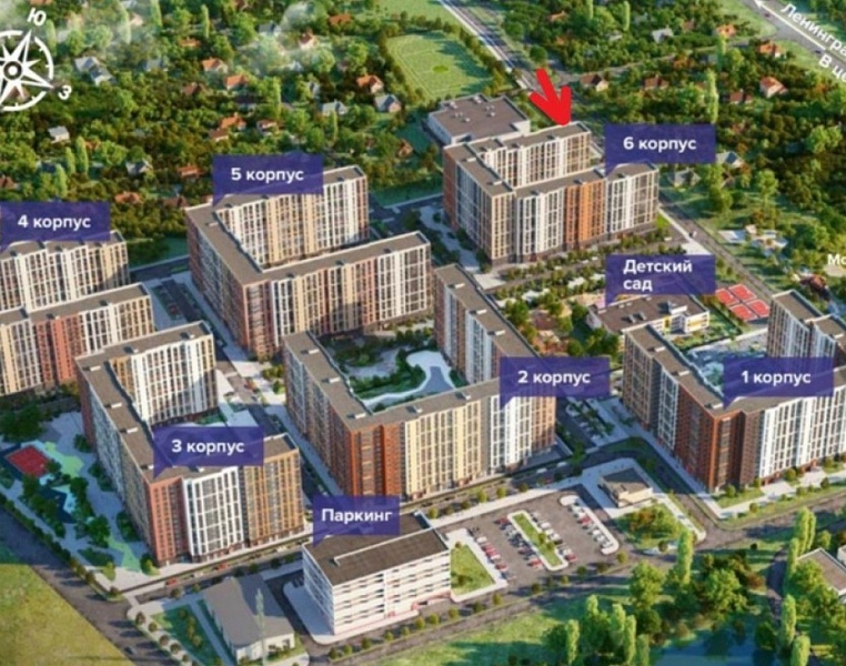 Аренда торгового помещения ЖК «1-й Ленинградский», к. 1