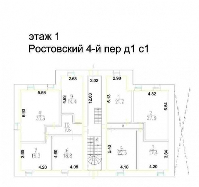 Аренда офиса Особняк «4-й Ростовский 1 с1»