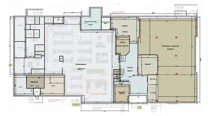 Аренда торгового помещения Жилое здание 