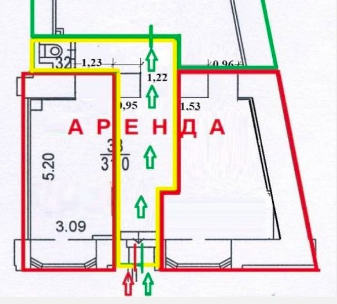 Аренда торгового помещения Жилое здание 