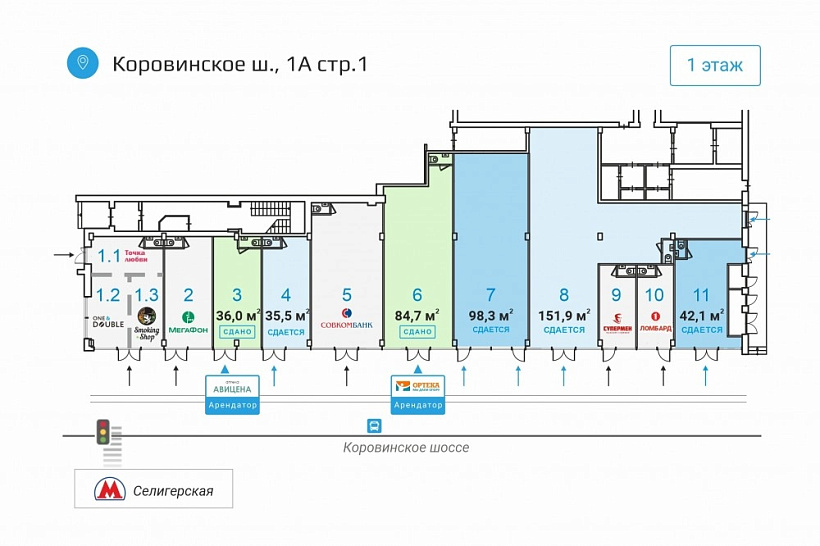 Продажа торгового помещения ОСЗ 