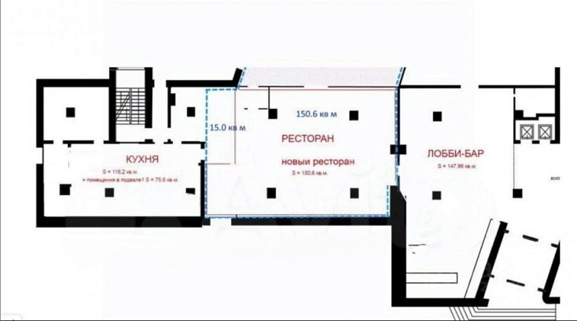 Аренда торгового помещения Гостиница Юность