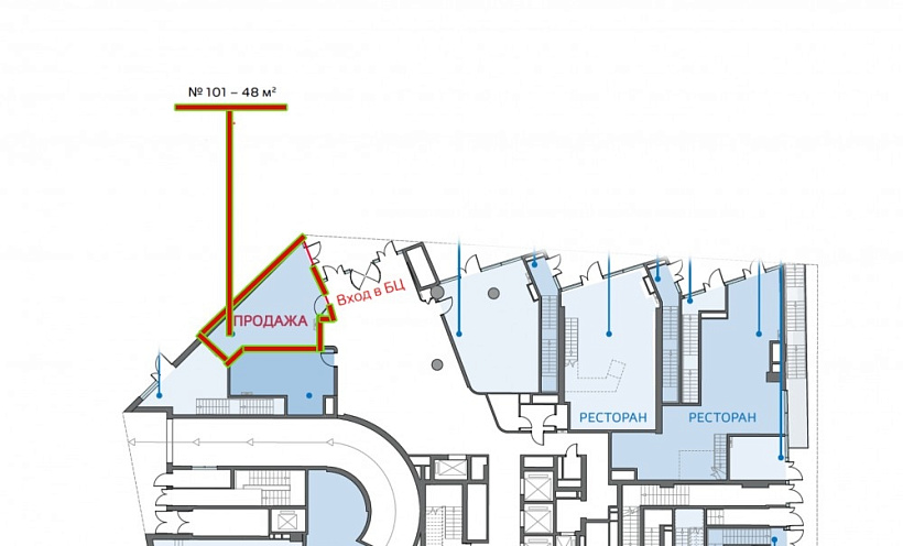 Продажа торгового помещения Деловой центр 