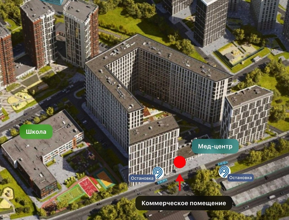 Аренда торгового помещения ЖК 