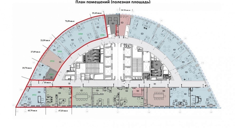 Аренда офиса МФК Парк Хуамин