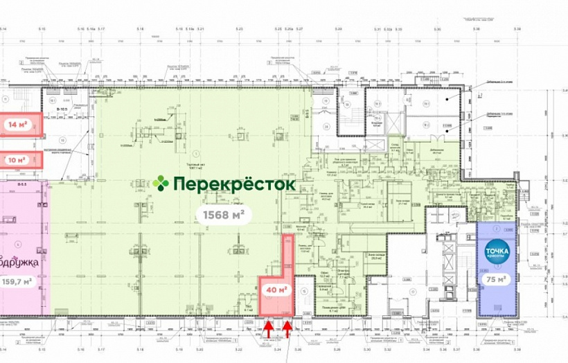 Аренда торгового помещения ЖК 