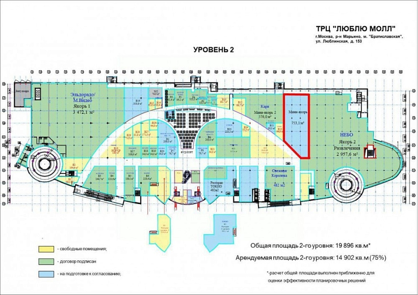 Аренда торгового помещения ТЦ 