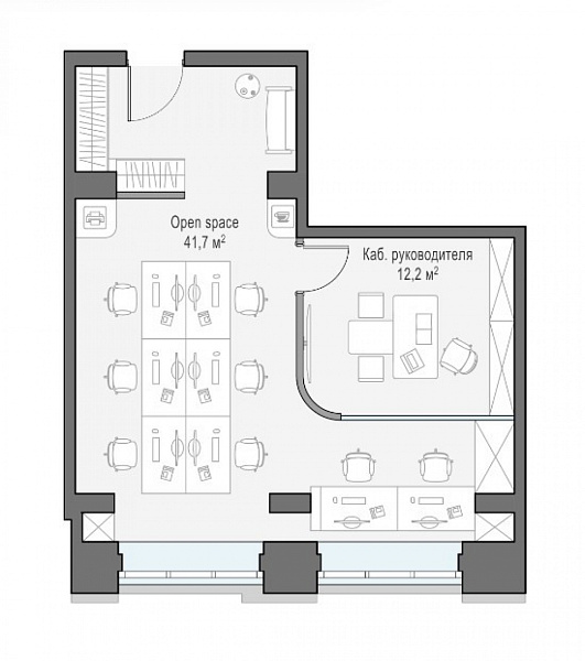 Продажа офиса КутузовGRAD II (КутузовГрад II)  МАНУФАКТУРА XIX