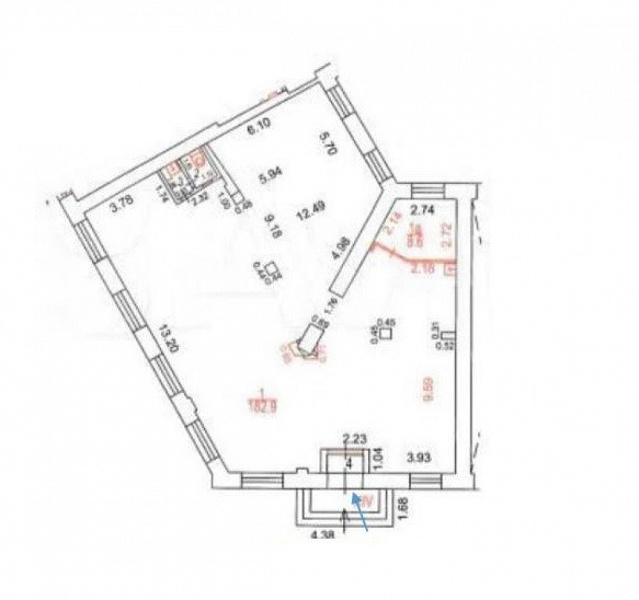 Аренда торгового помещения Жилое здание 
