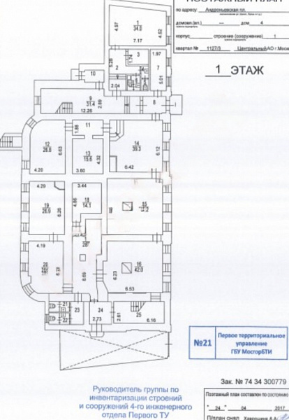 Продажа офиса Особняк «Андроньевская 4 с1»