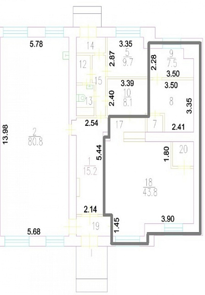 Аренда торгового помещения Жилое здание 
