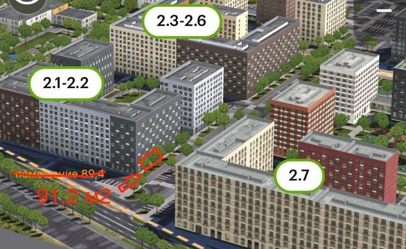 Продажа торгового помещения ЖК 