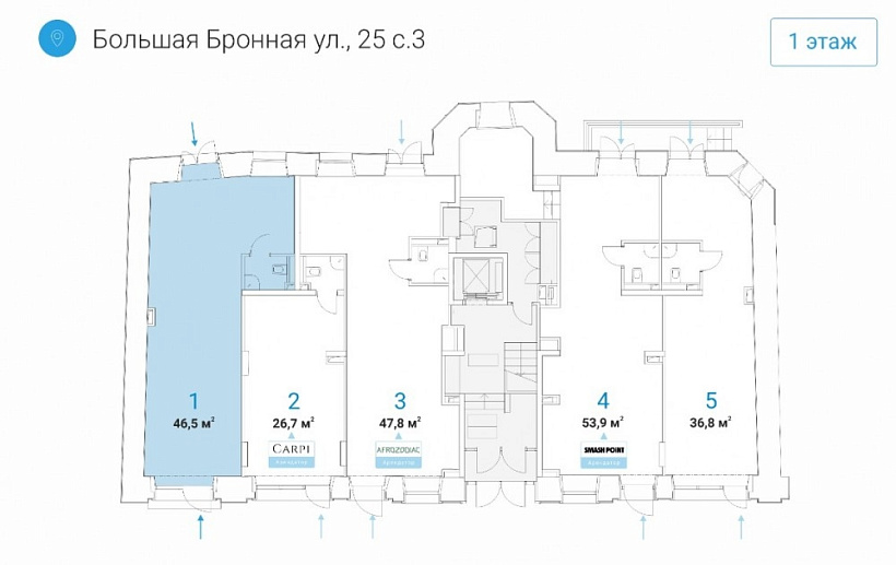 Аренда торгового помещения Административное здание 