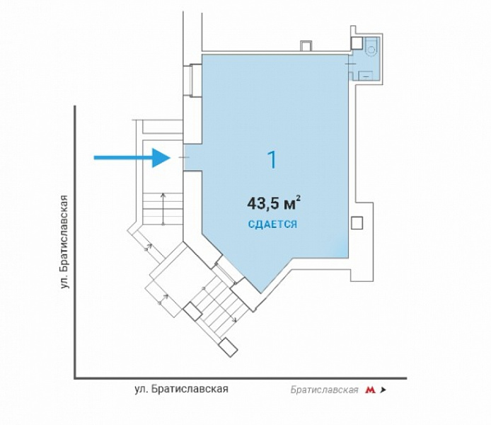 Продажа торгового помещения Жилое здание 