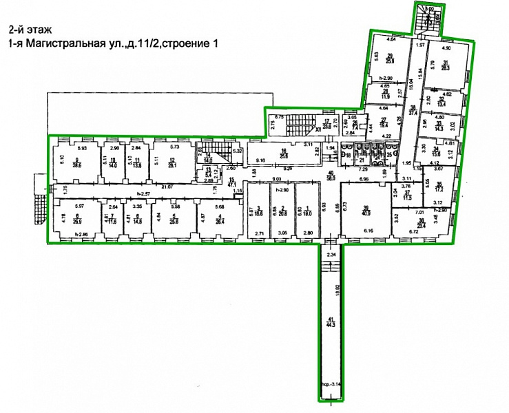 Аренда офиса Комплекс зданий «1-я Магистральная улица, 11/2 с1,2,3»