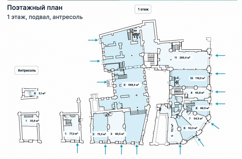 Аренда торгового помещения Офисное здание «Мясницкая 8/2»