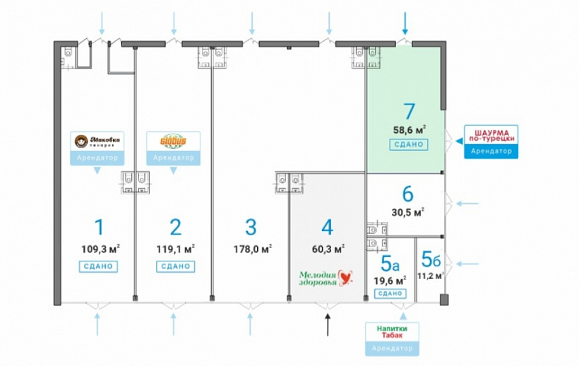 Продажа торгового помещения ОСЗ 