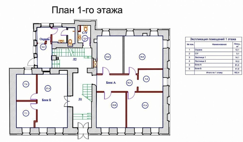 Аренда офиса Особняк 
