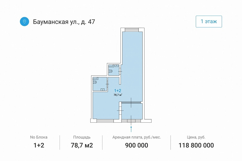 Аренда торгового помещения Жилой дом 