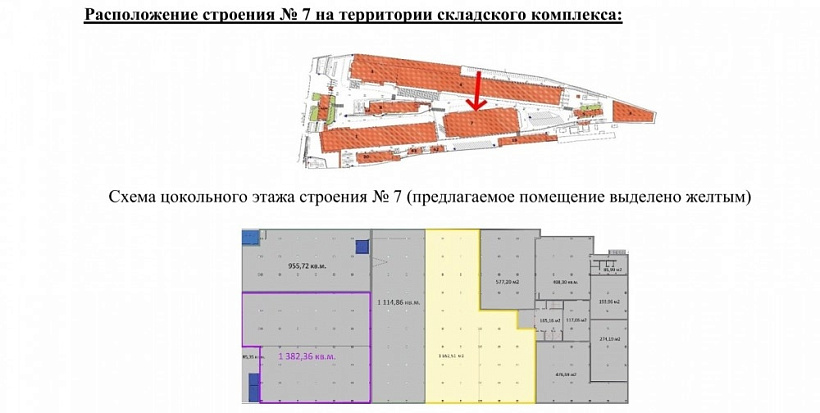 Аренда индустриальной недвижимости Складской комплекс 