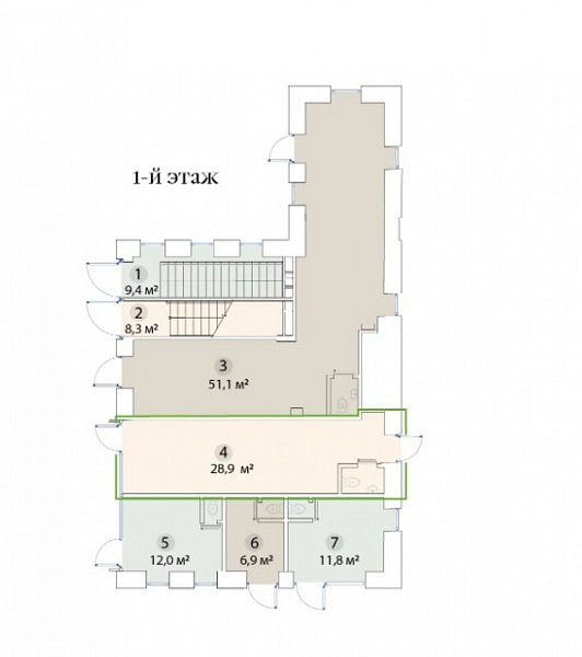 Аренда торгового помещения Административное здание Бахрушина. 36/14с3
