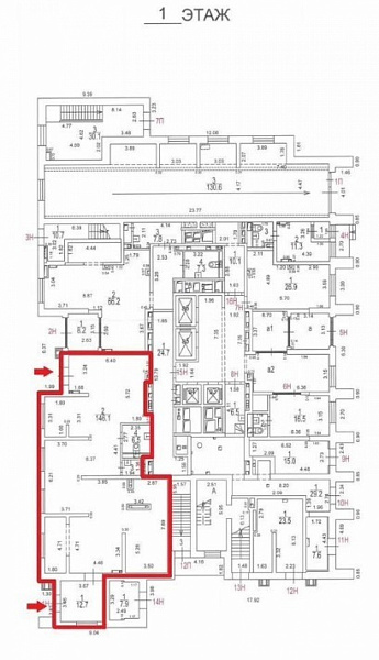 Аренда торгового помещения Жилое здание 