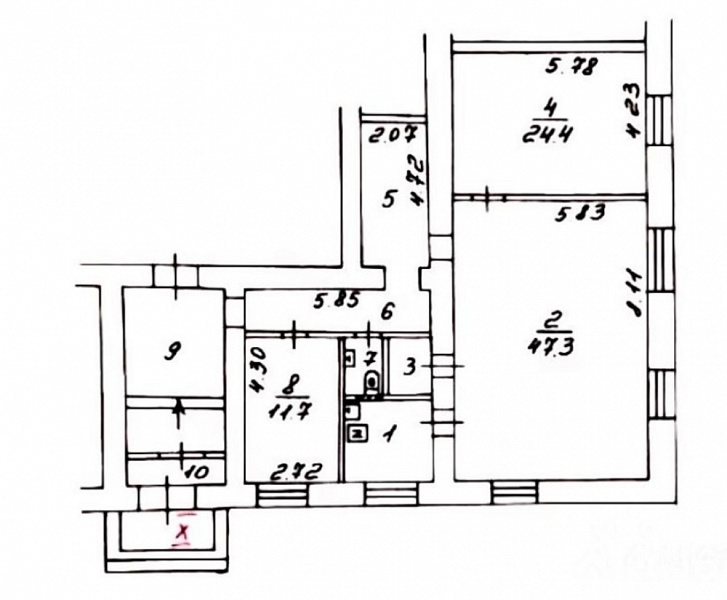 Продажа торгового помещения Жилое здание