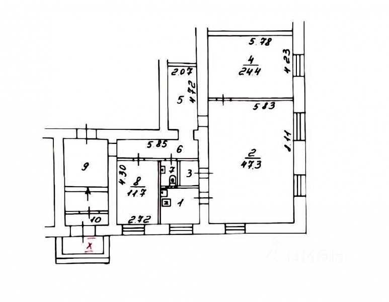 Продажа офиса Жилое здание 