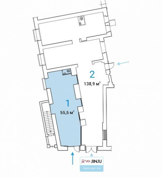 Аренда торгового помещения Жилое здание 