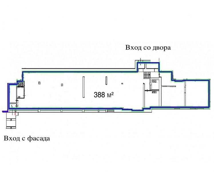 Аренда торгового помещения Жилое здание 