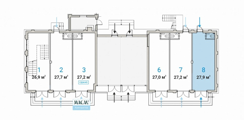 Аренда торгового помещения Административное здание 