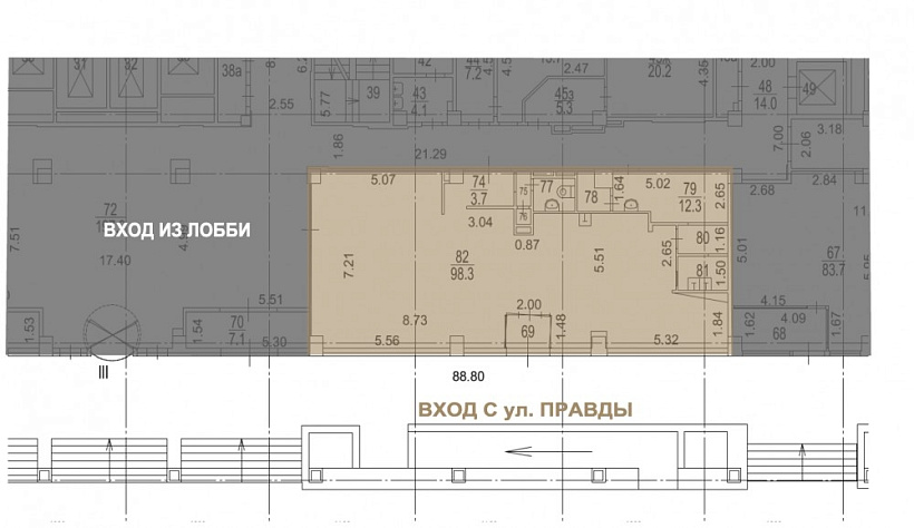 Аренда торгового помещения Бизнес-центр «Северное сияние»