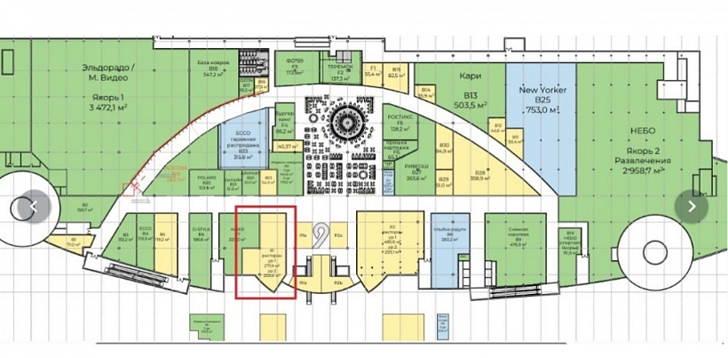 Аренда торгового помещения ТЦ 